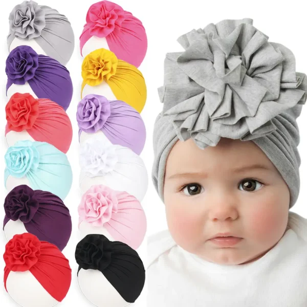 Children’s Hat Stretch Big Flower