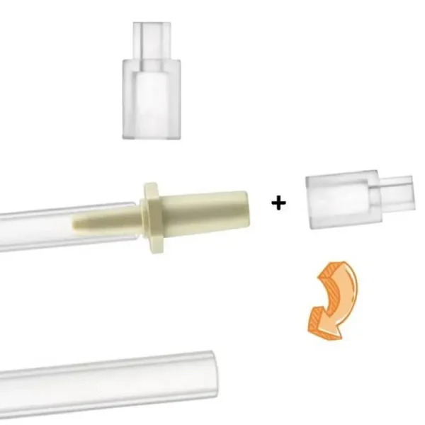 Silicone Tube Connector  for SpeCtra/ Medela/ bebeboo